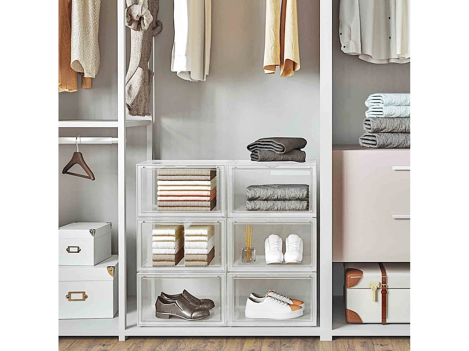 6er-Set Schuhbox Schuhorganizer