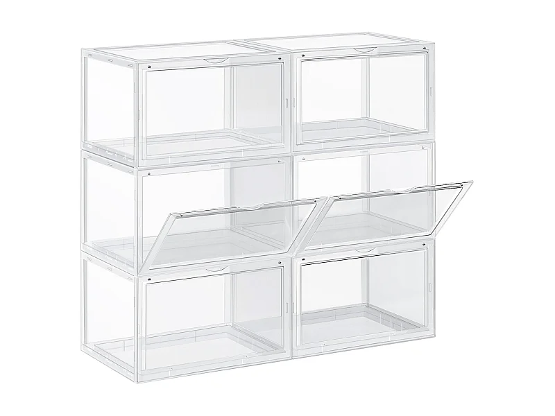 6er-Set Schuhbox Schuhorganizer