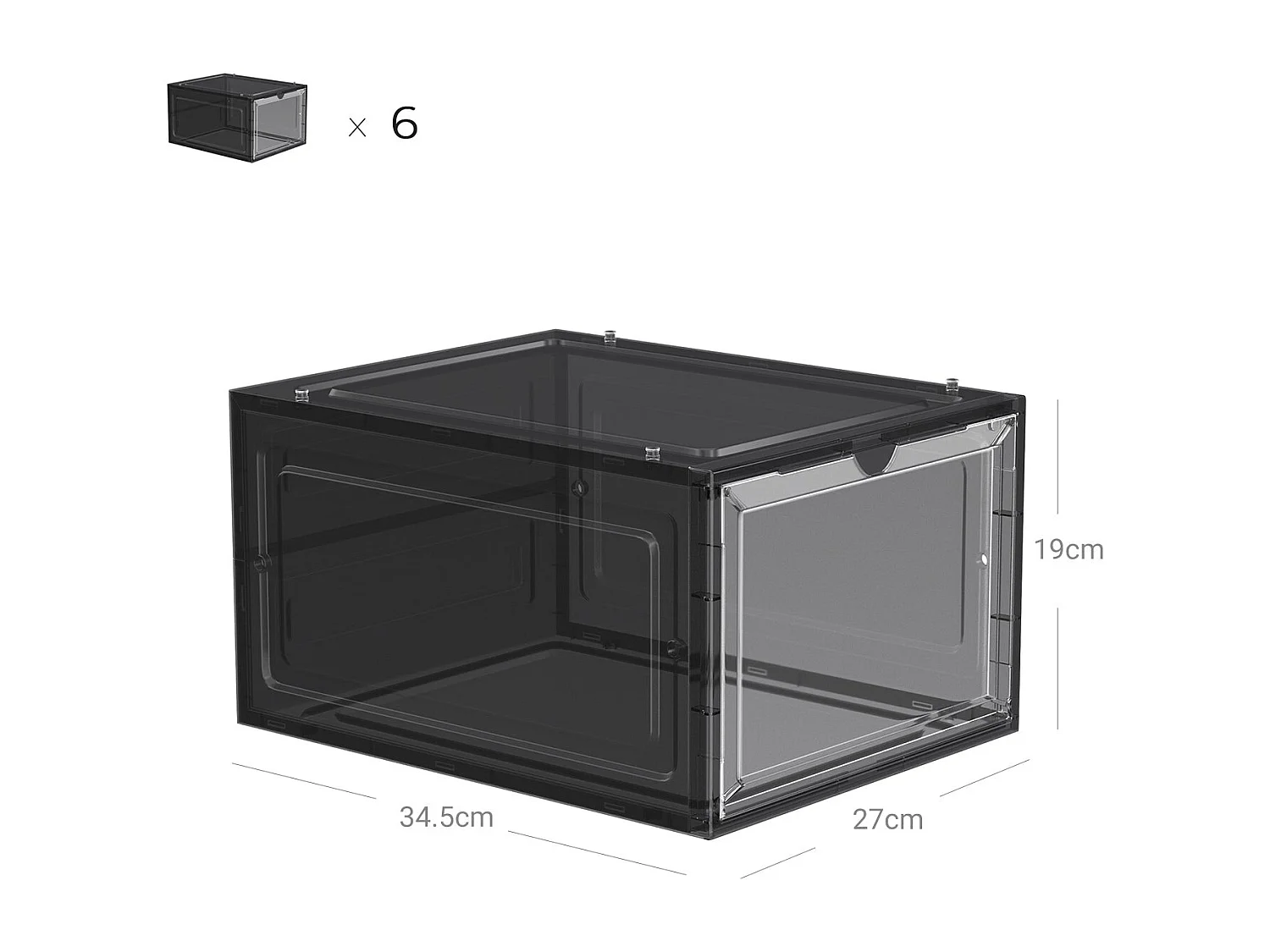 6er-Set Schuhbox Schuhorganizer