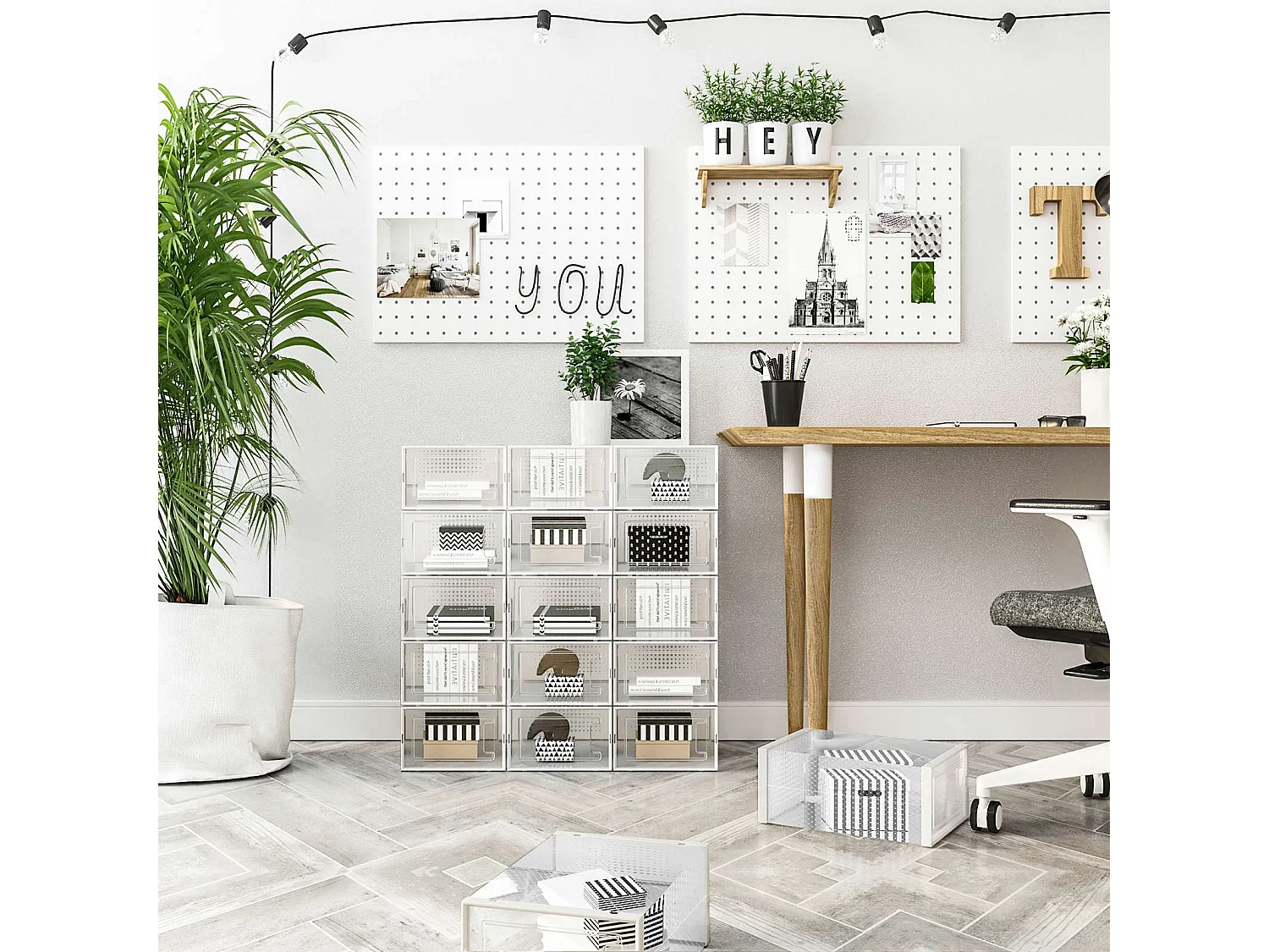 18er-Set Schuhbox Schuhorganizer