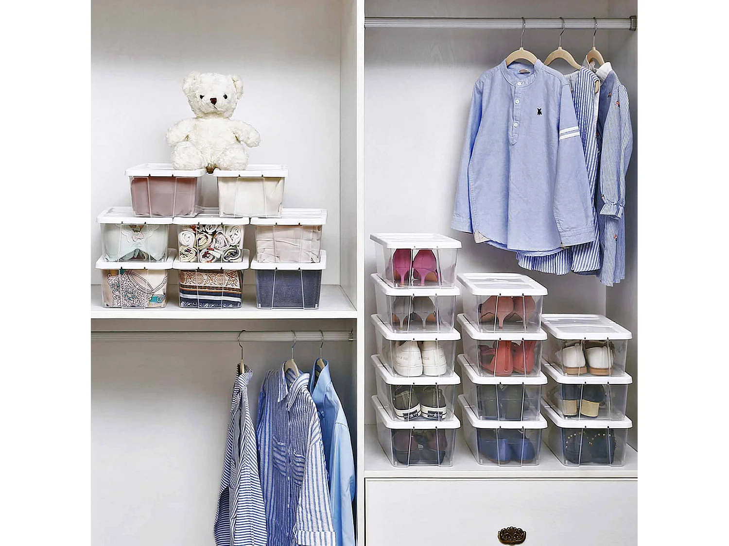 12er-Set Schuhbox Schuhorganizer