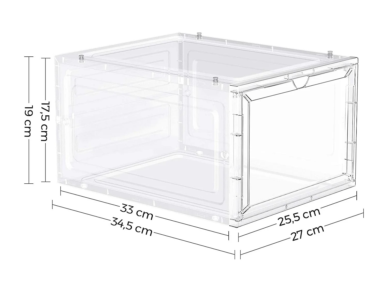 12er-Set Schuhbox Schuhorganizer