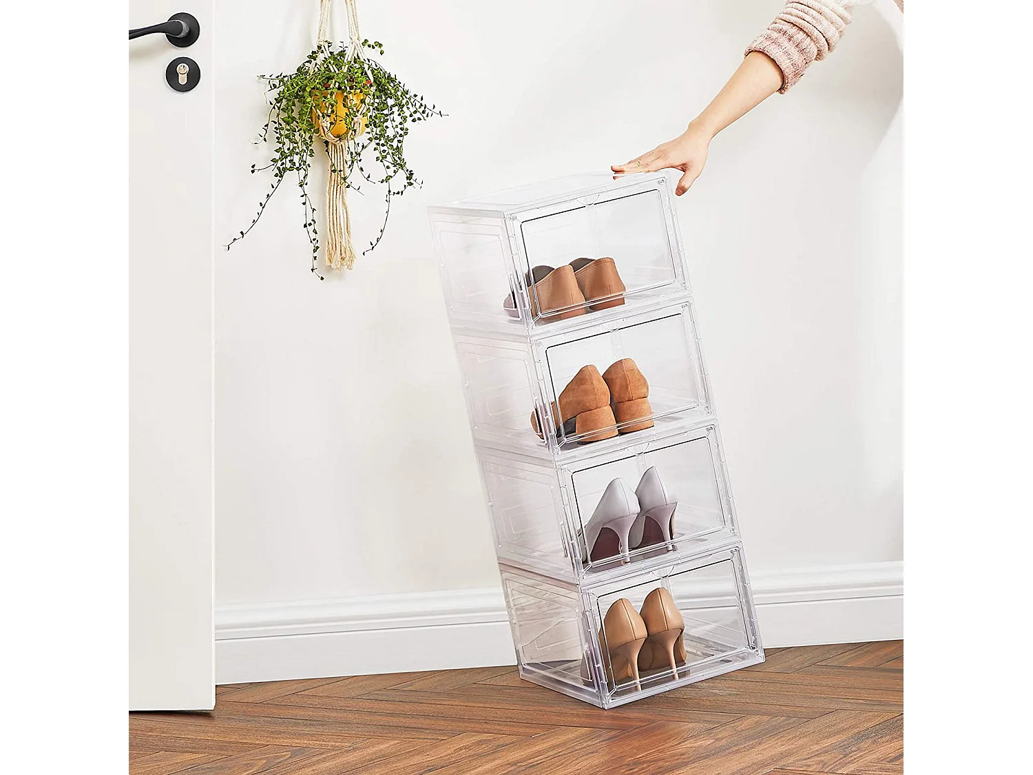 6er-Set Schuhbox Schuhorganizer