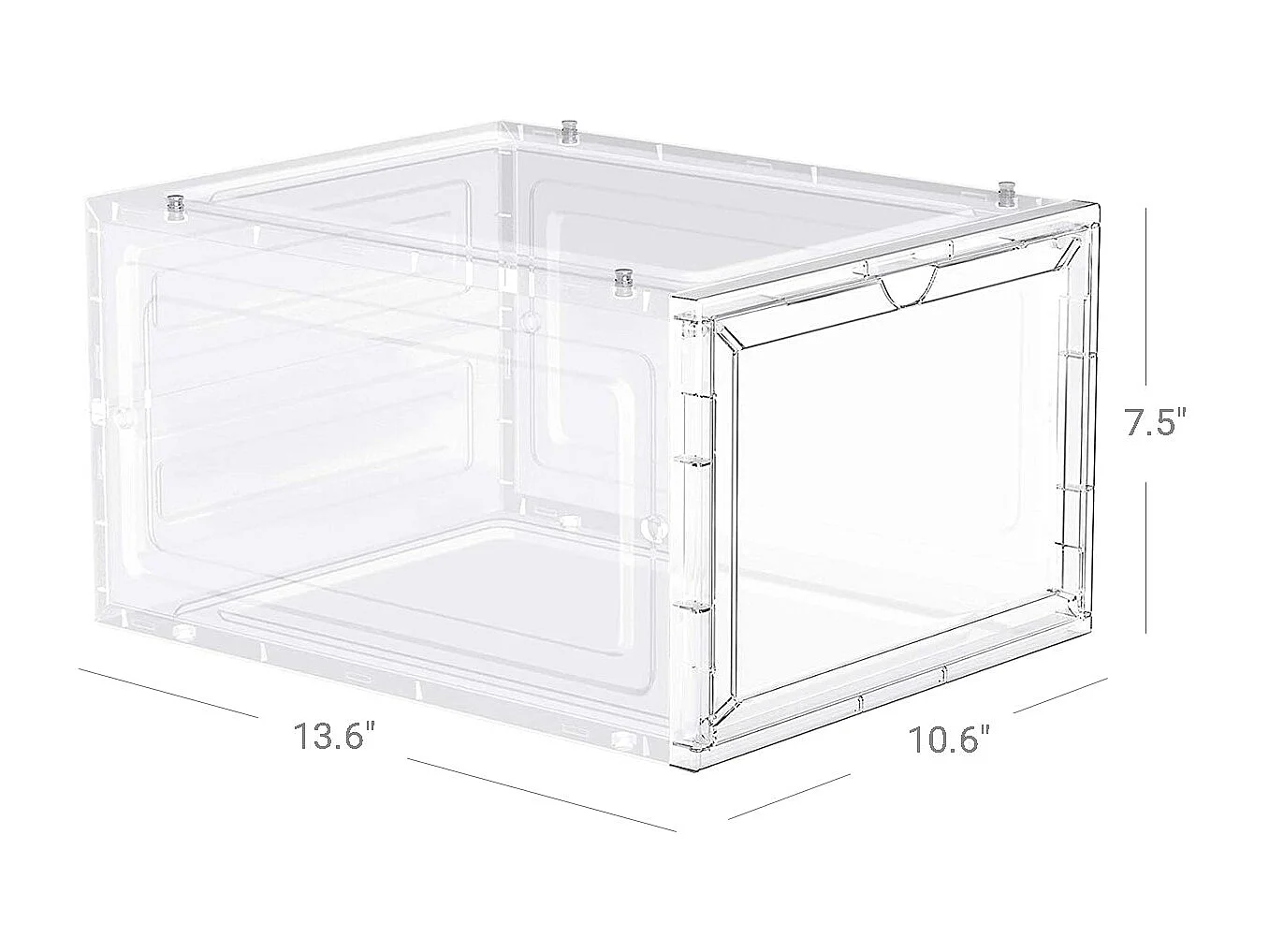 6er-Set Schuhbox Schuhorganizer