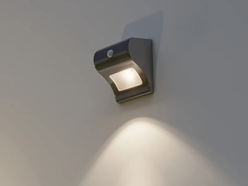 Applique murale extérieure  solaire à détecteur de mouvements - 30 lumens - NYALA