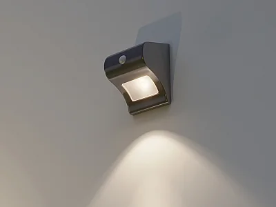 Lampada da parete esterna a energia solare con sensore di movimento 30 lumen - NYALA