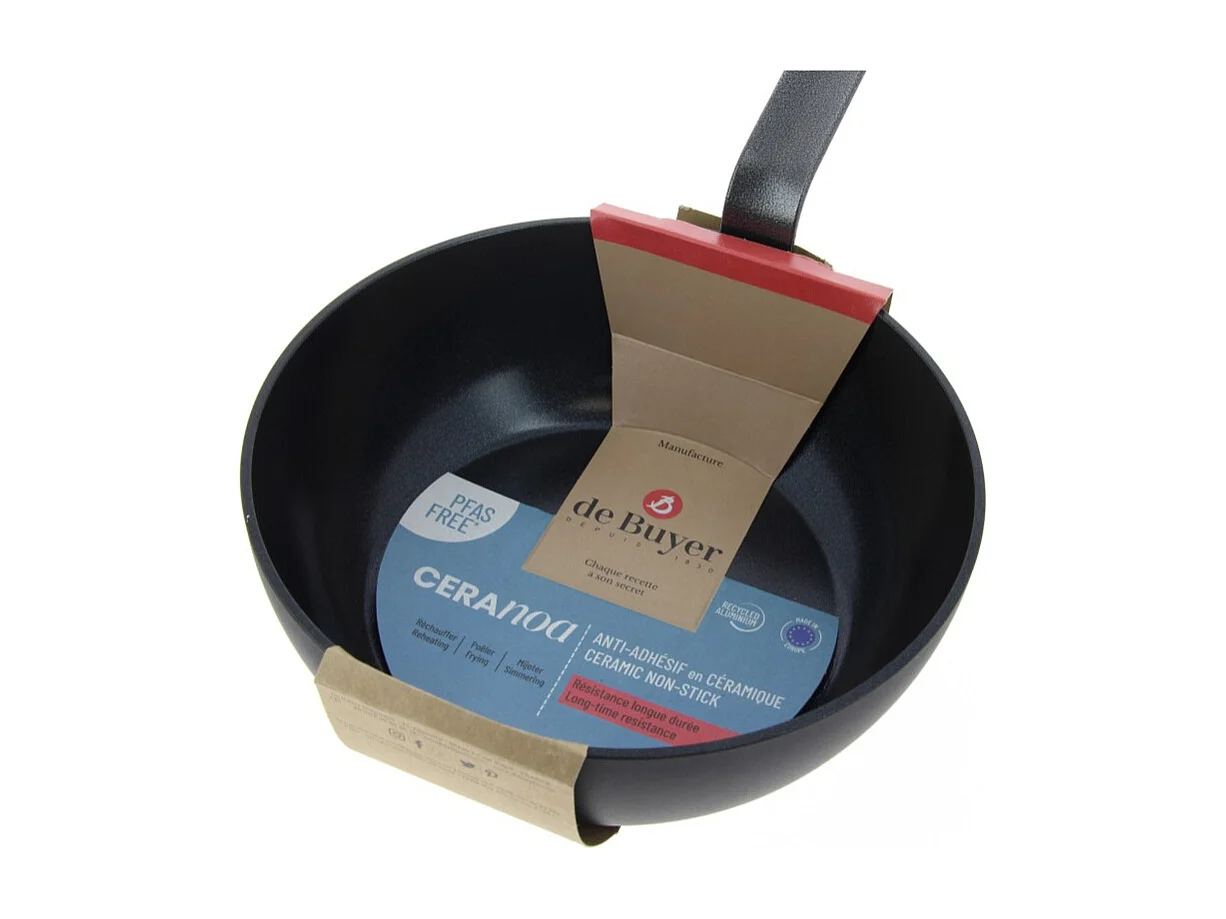 De Buyer Sauteuse bombée antiadhésive céramique 24cm - 8228.24