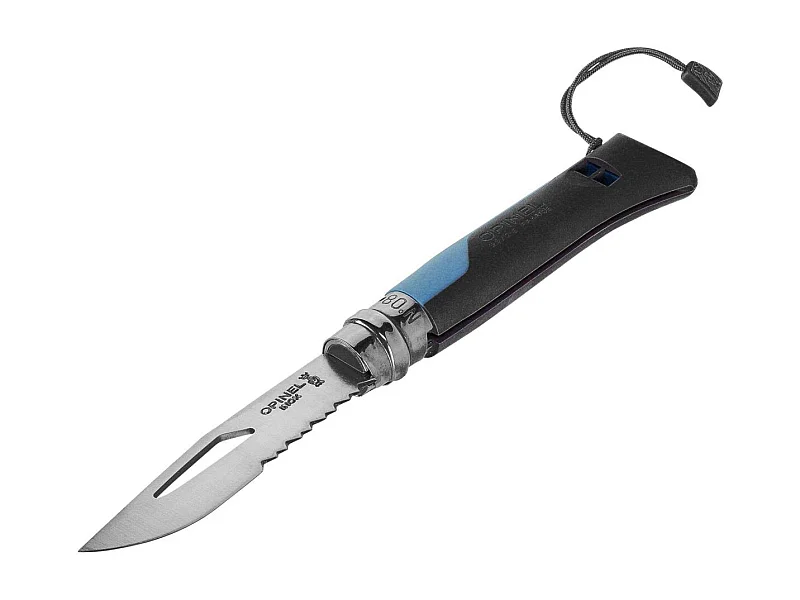 Couteau de poche Opinel No. 08 Outdoor bleu