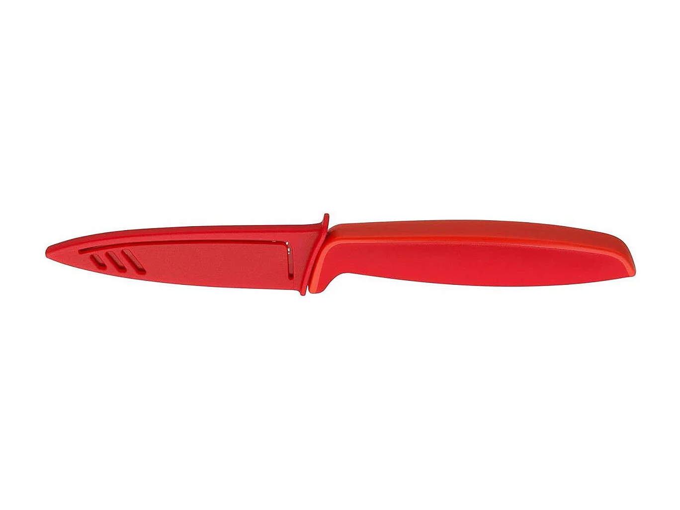 Set van 2 WMF Touch messen rood, roestvrij staal 18/10, koksmes 13 cm en universeel mes 9 cm, ergonomische handgrepen