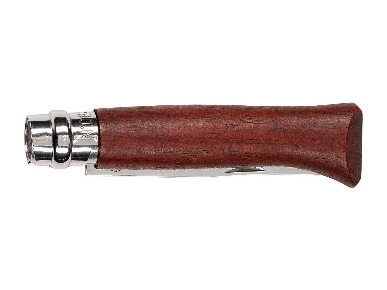 Opinel Tradition Luxury N°08 - Couteau pliant - 8.5 cm - Manche brun violet à rose avec rayures violettes