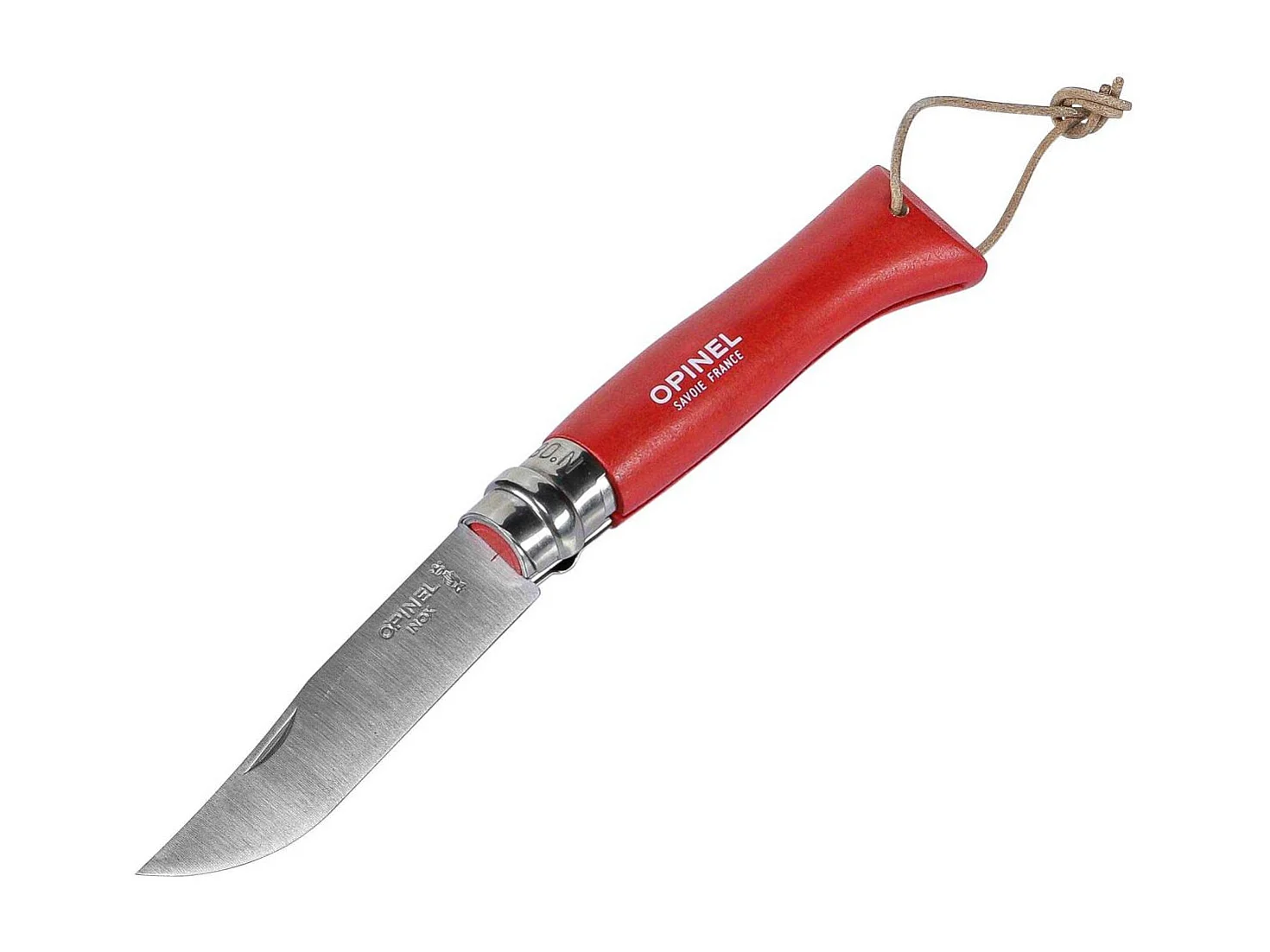 Opinel Tradition Colours Bushwhacker N°08 - Couteau pliant - 8.5 cm - Rouge