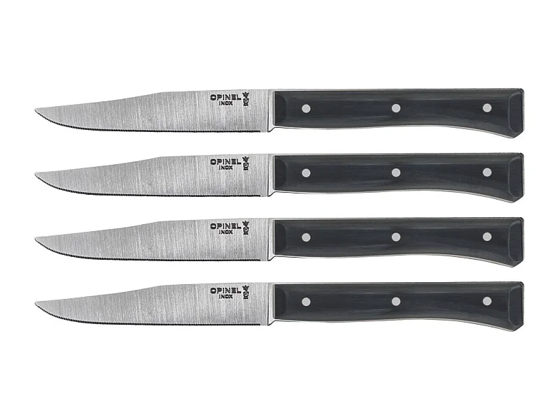 Opinel set de couteaux de table facette 4 pièces ardoise