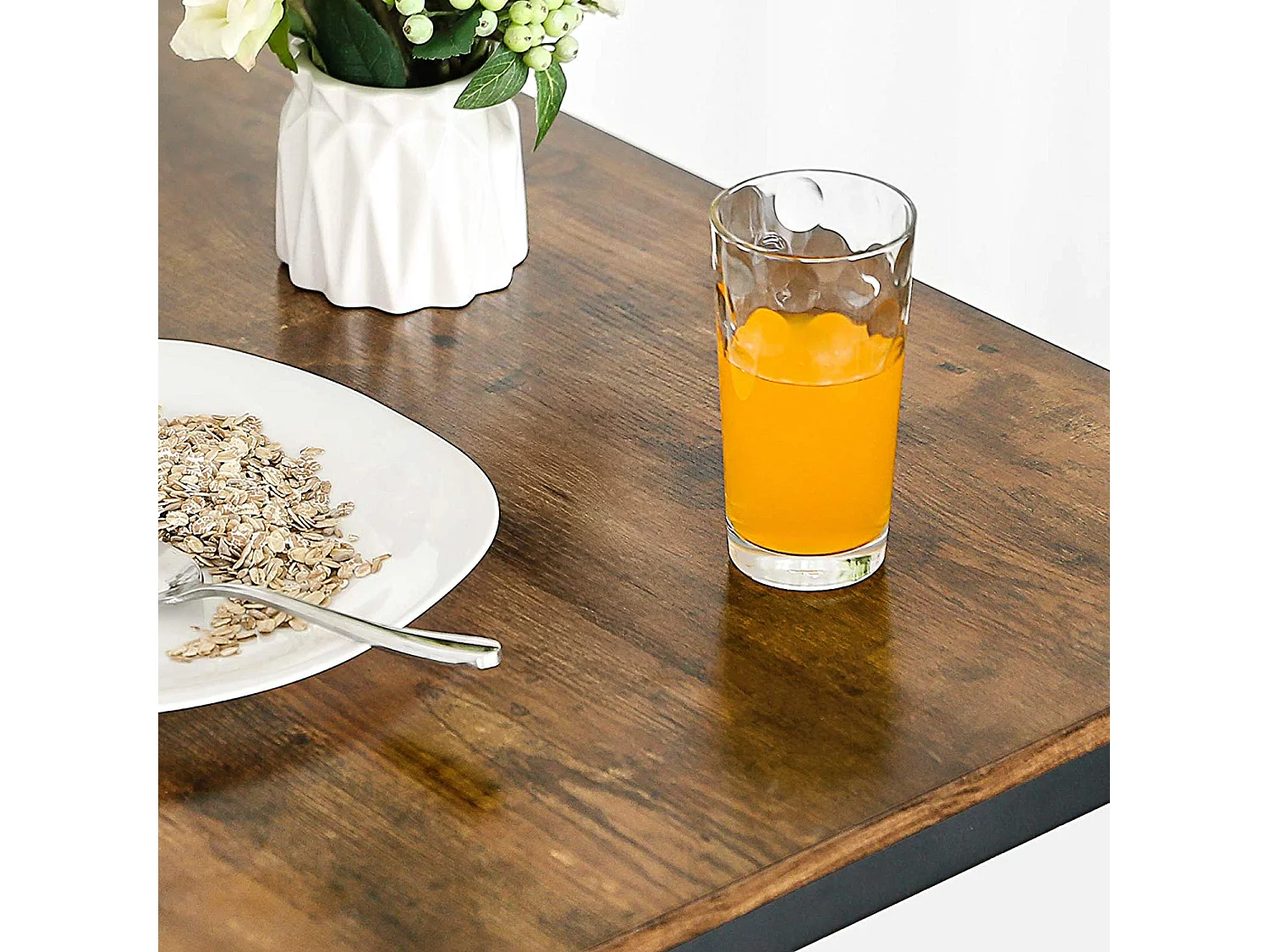 Bartisch-Set 120x60x90 cm, rustikales Braun, Alinru