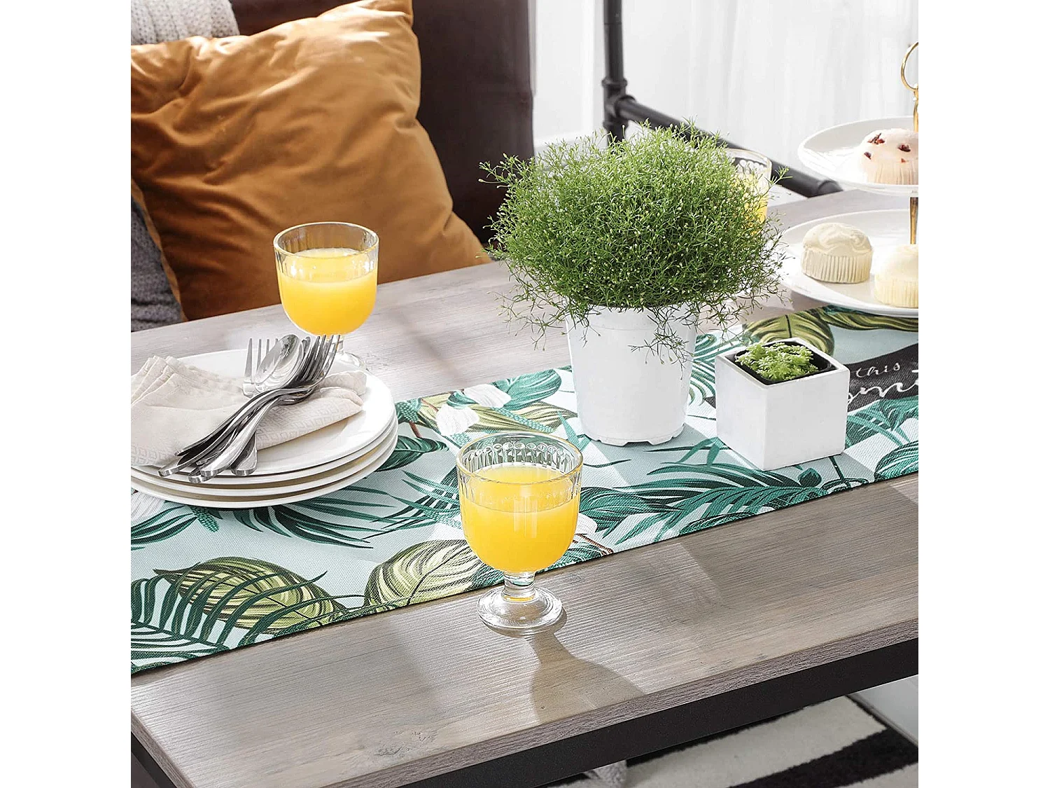 Ensemble table haute 120x60x90 cm beige noir