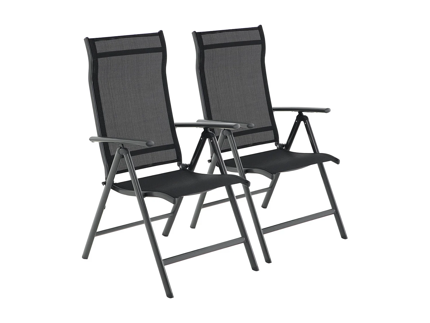 Silla de jardín 56x70x106 cm negro