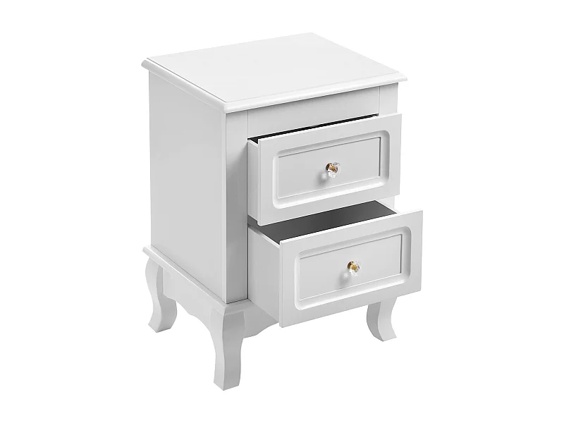 Nachtkastje 30x38x52 cm wit