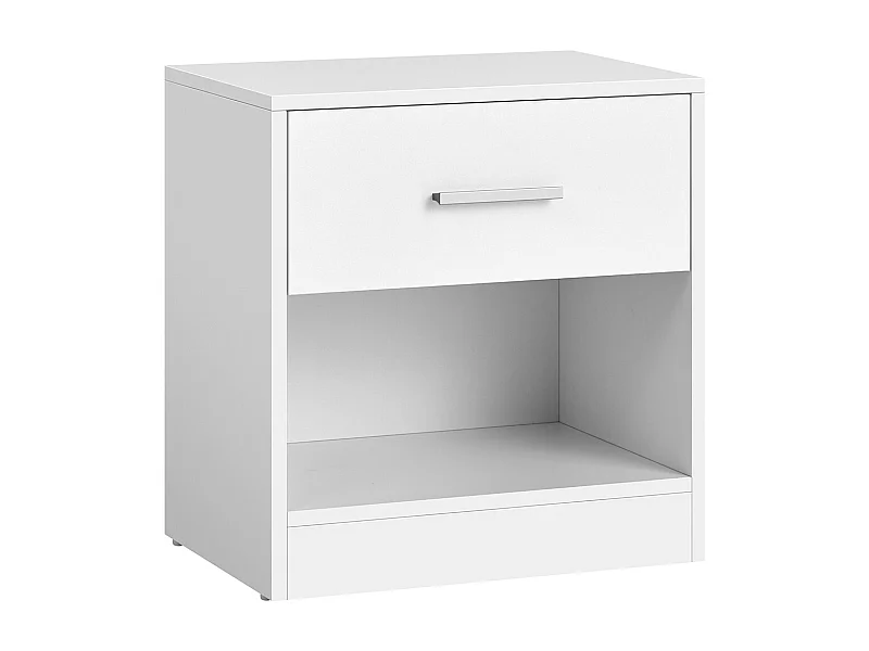 Stolik nocny 39x27,6x41 cm biały