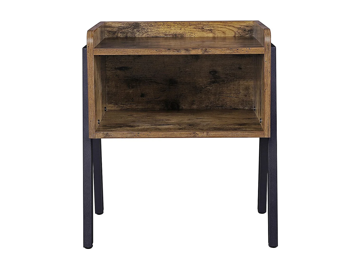 Beistelltisch 46x35x51,5 cm braun rustikal alinru