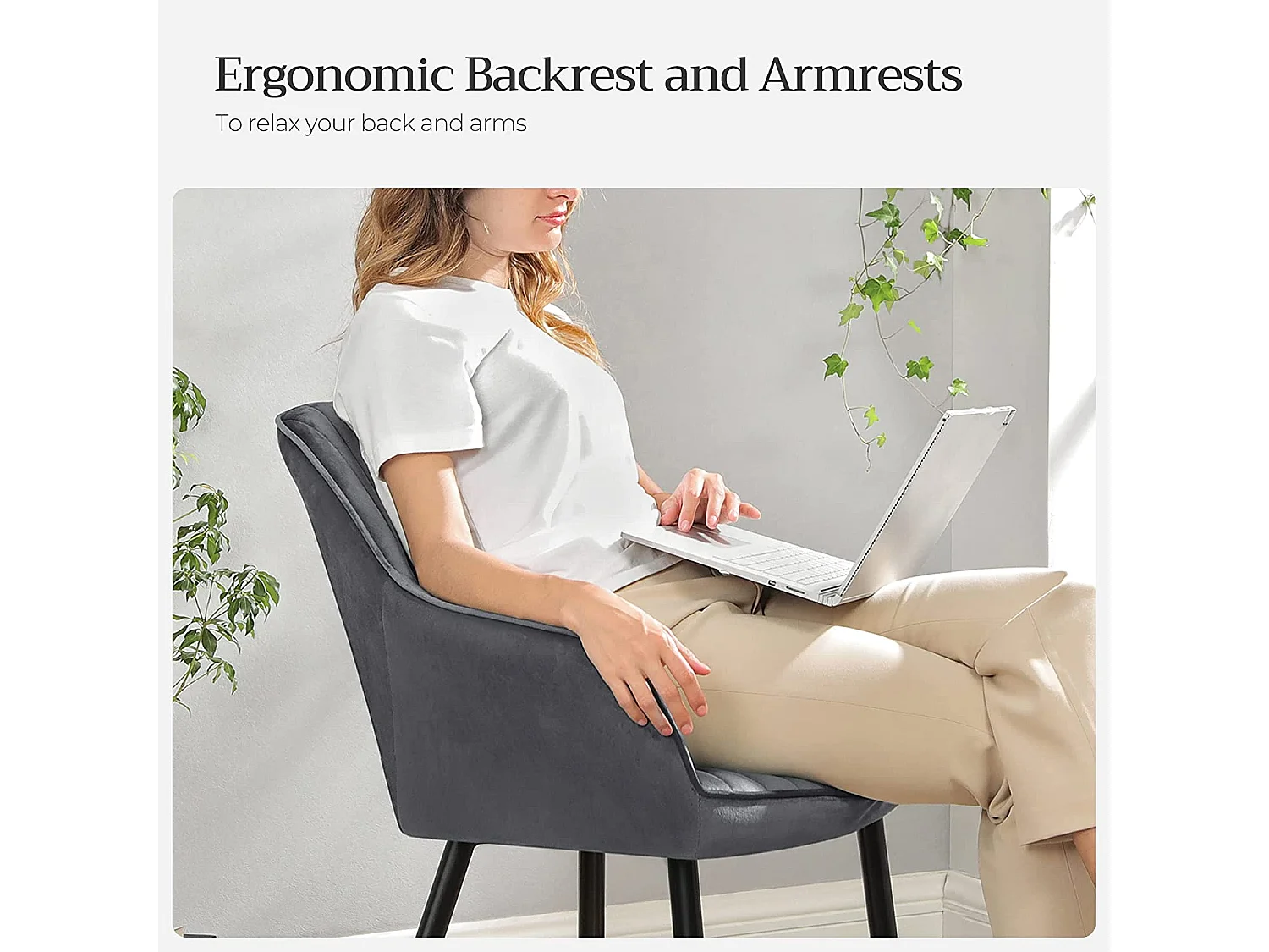 Esszimmerstuhl 60x60x84 cm grau