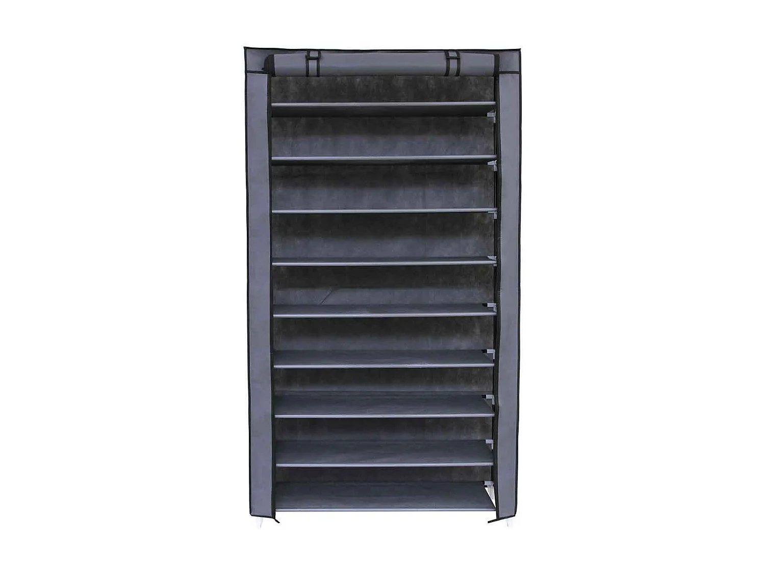 Schuhregal 85x28x162 cm grau