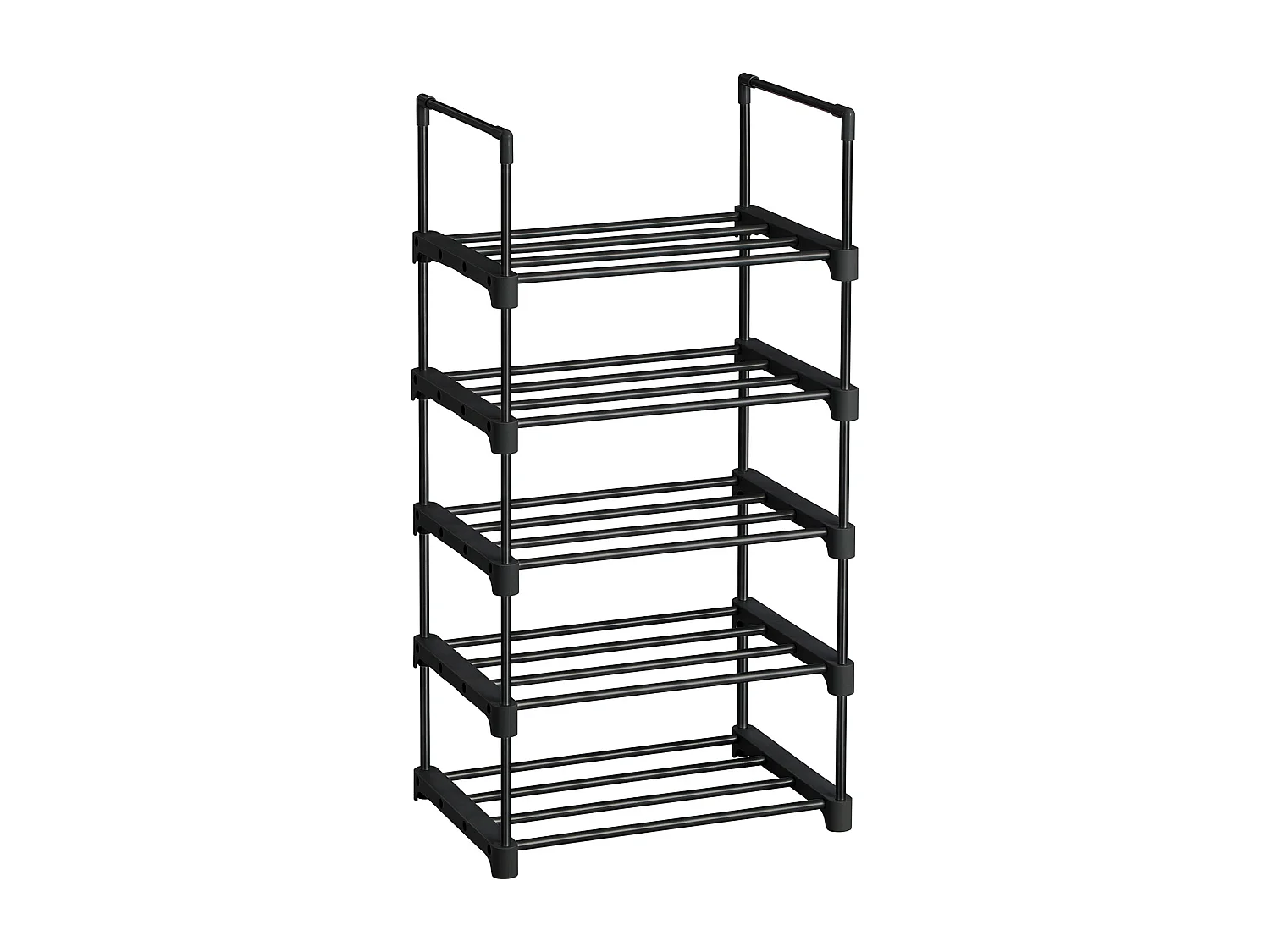 Étagère à chaussures 45x30x89 cm Noir