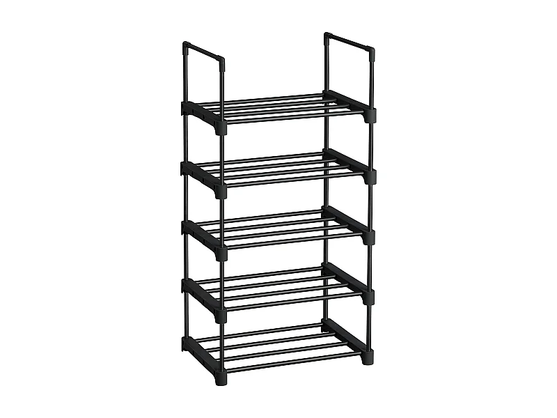 Étagère à chaussures 45x30x89 cm Noir