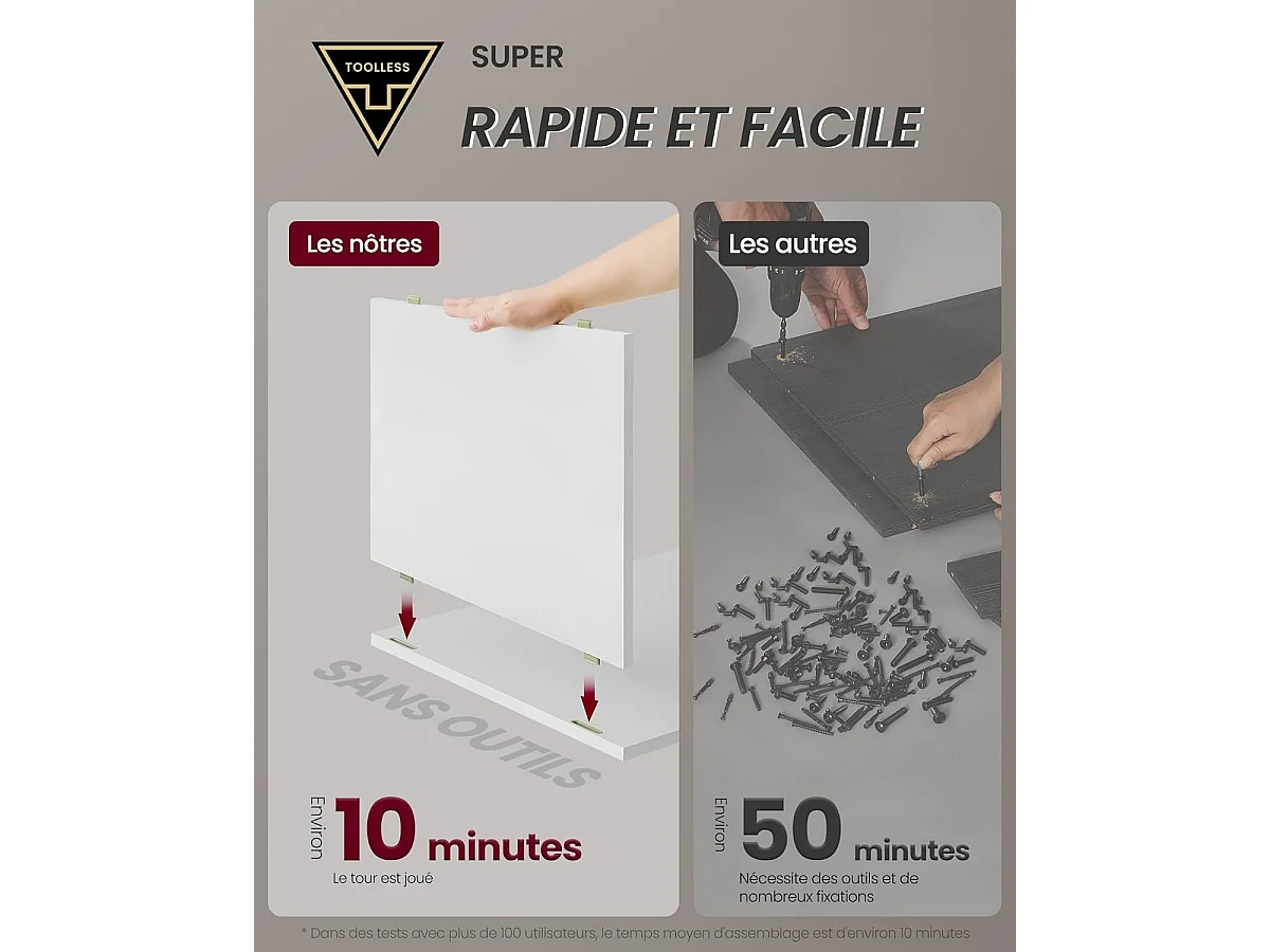 Nachttisch 45x35x58,3 cm weiß