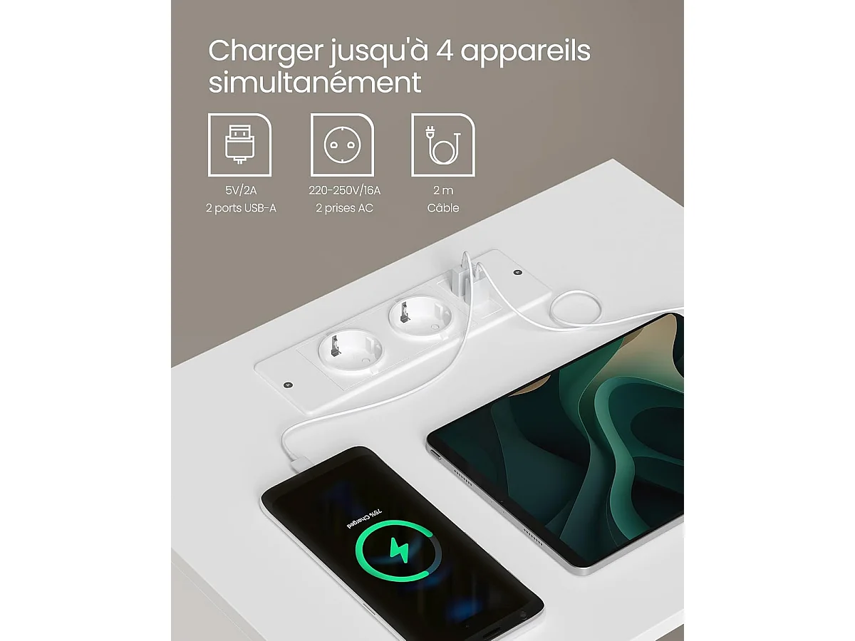 Nachttisch 45x35x58,3 cm weiß