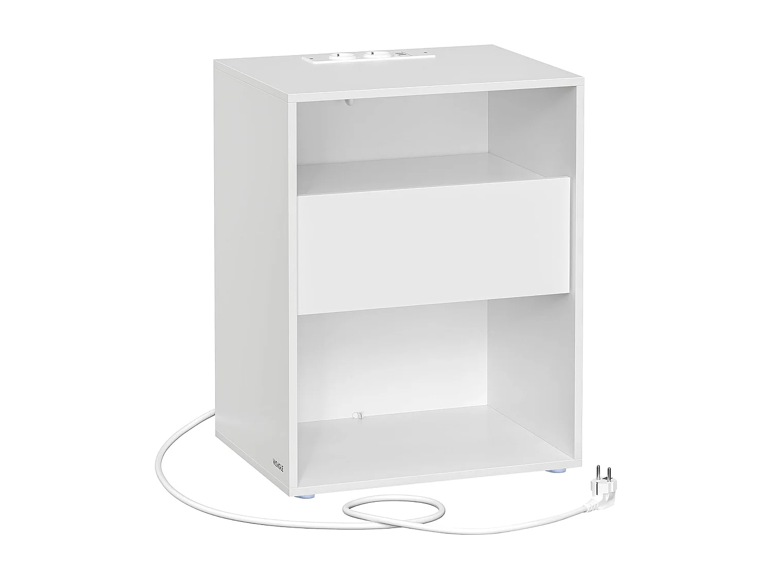 Nachttisch 45x35x58,3 cm weiß