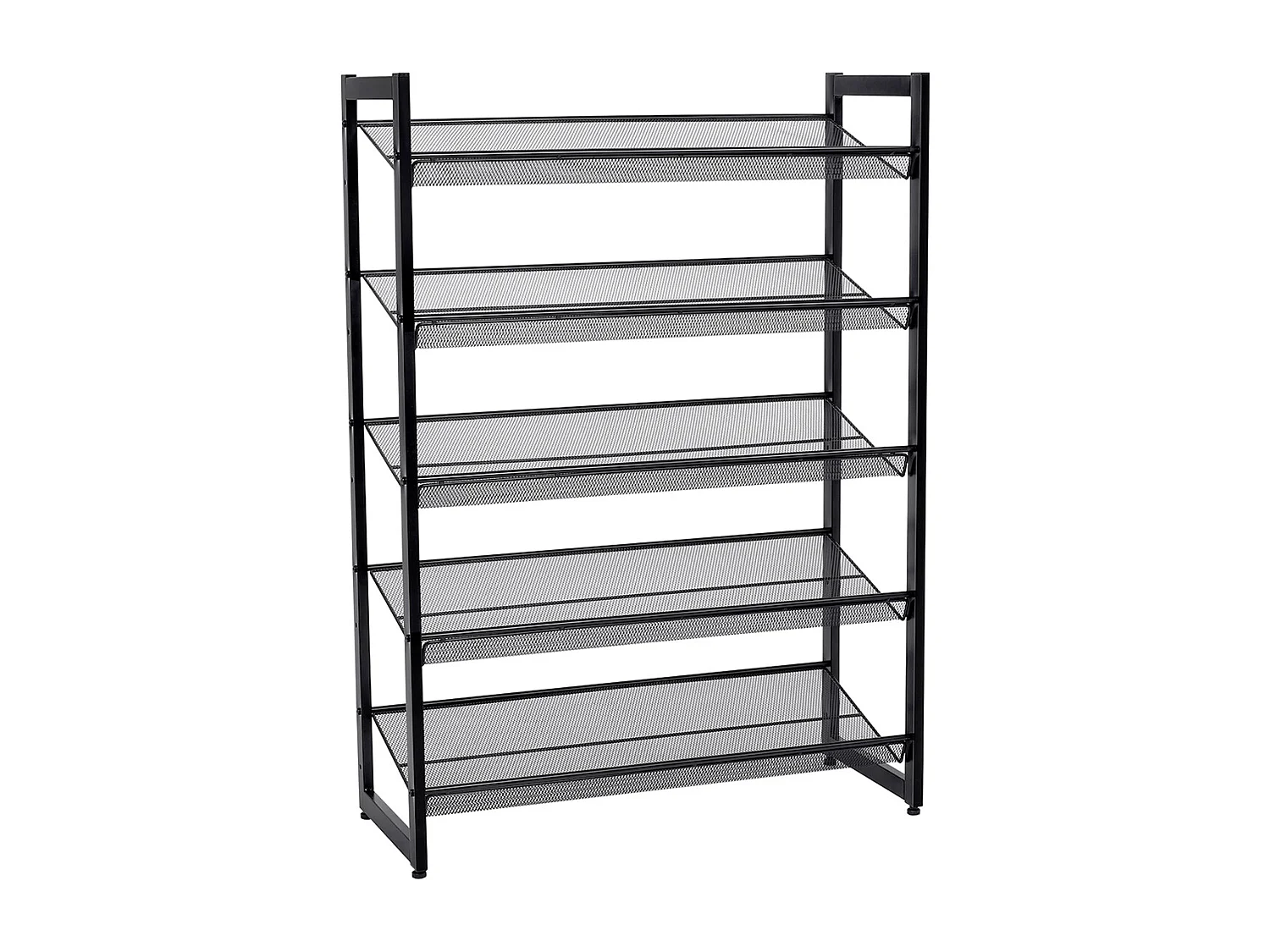 Schuhregal 74x30,5x103,8 cm Schwarz