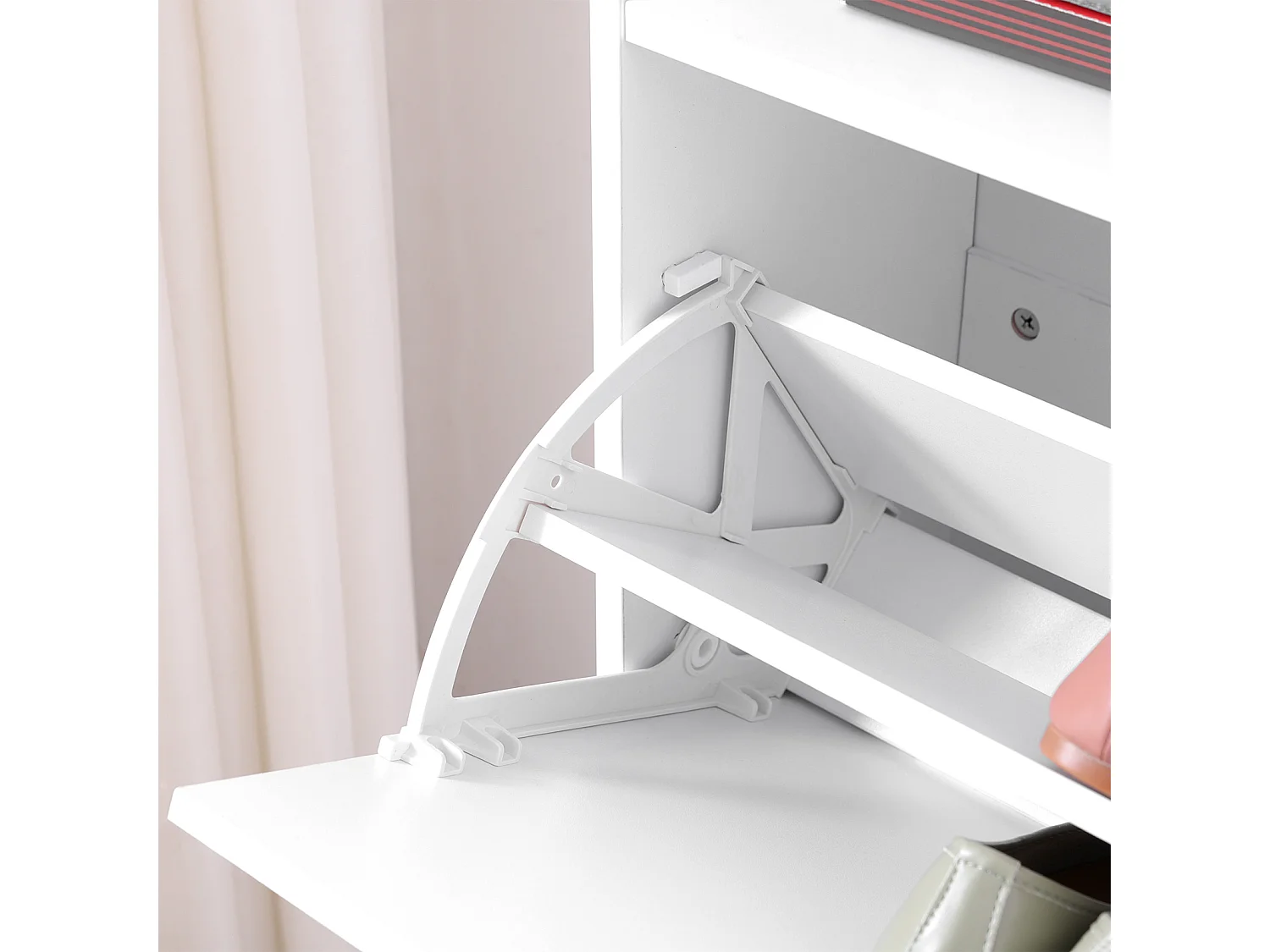 Shoe Cabinet 60x24x102 cm white