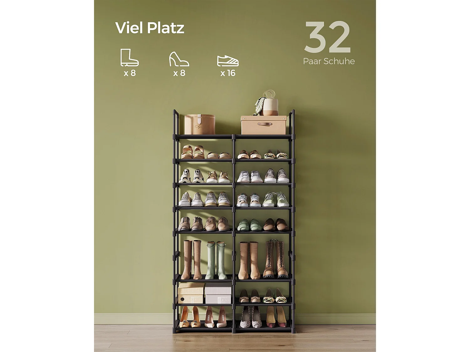 Meuble à chaussures 86,9x29,5x157,6 cm noir