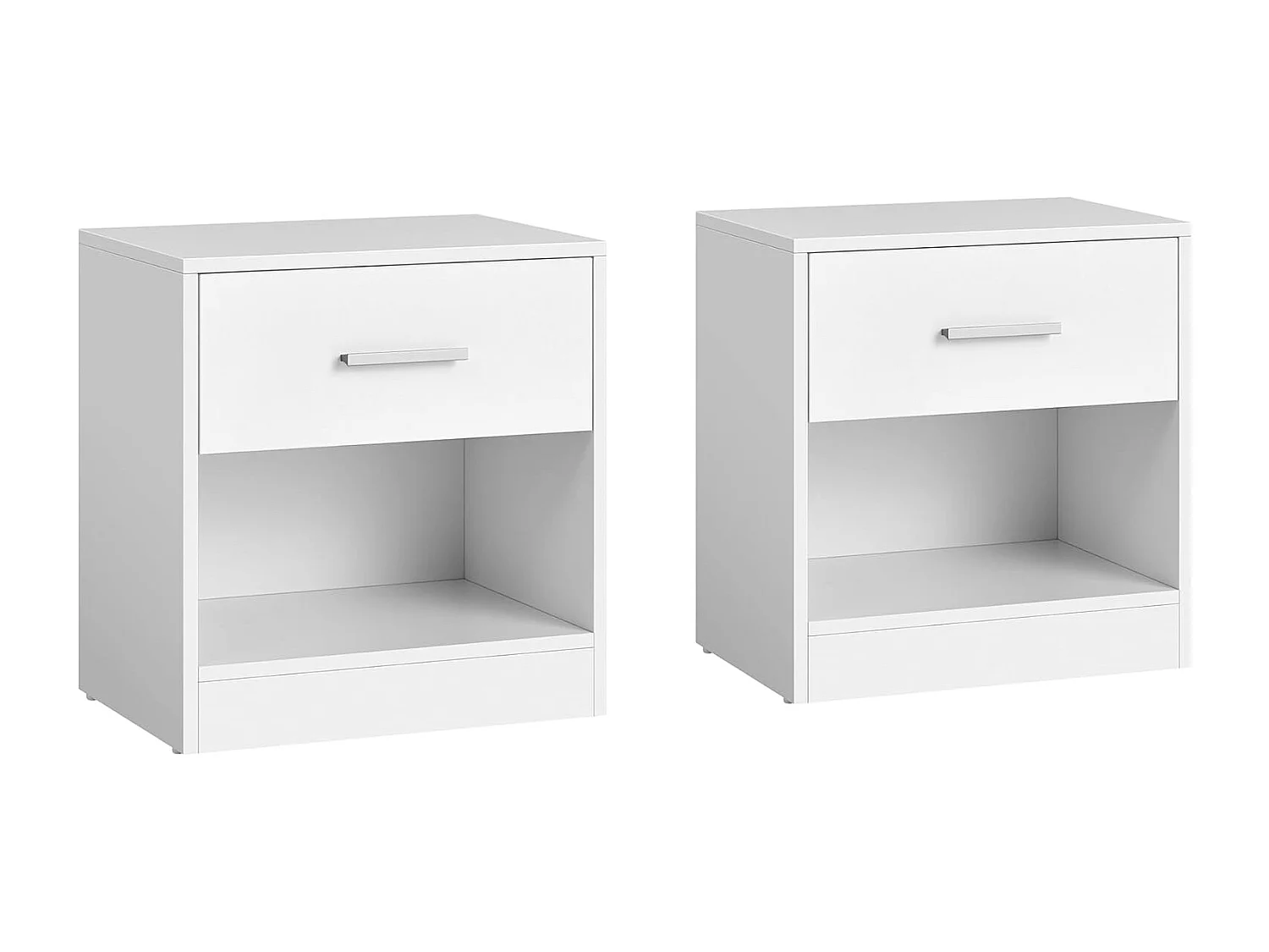 Comodino 45x35x58,3 cm bianco