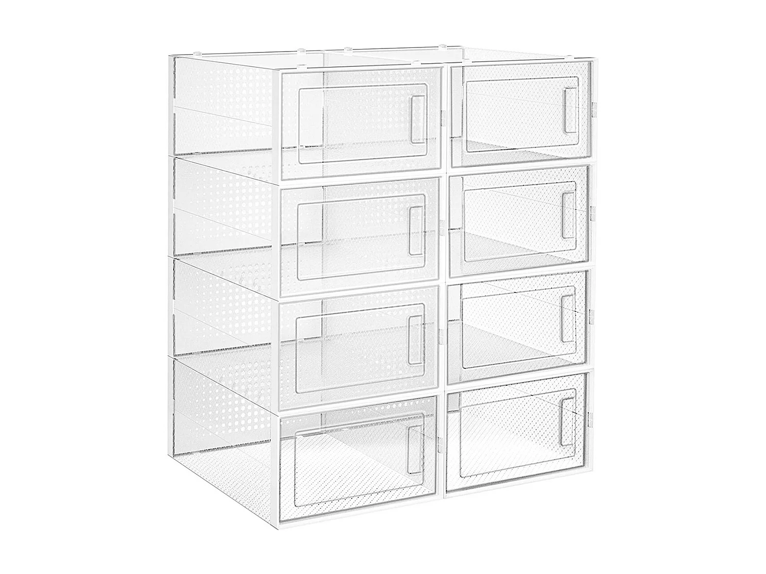 Schuhbox 33,3x23x14 cm weiß