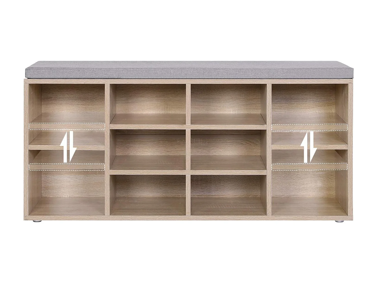 Schuhschrank 104x30x48 cm natur