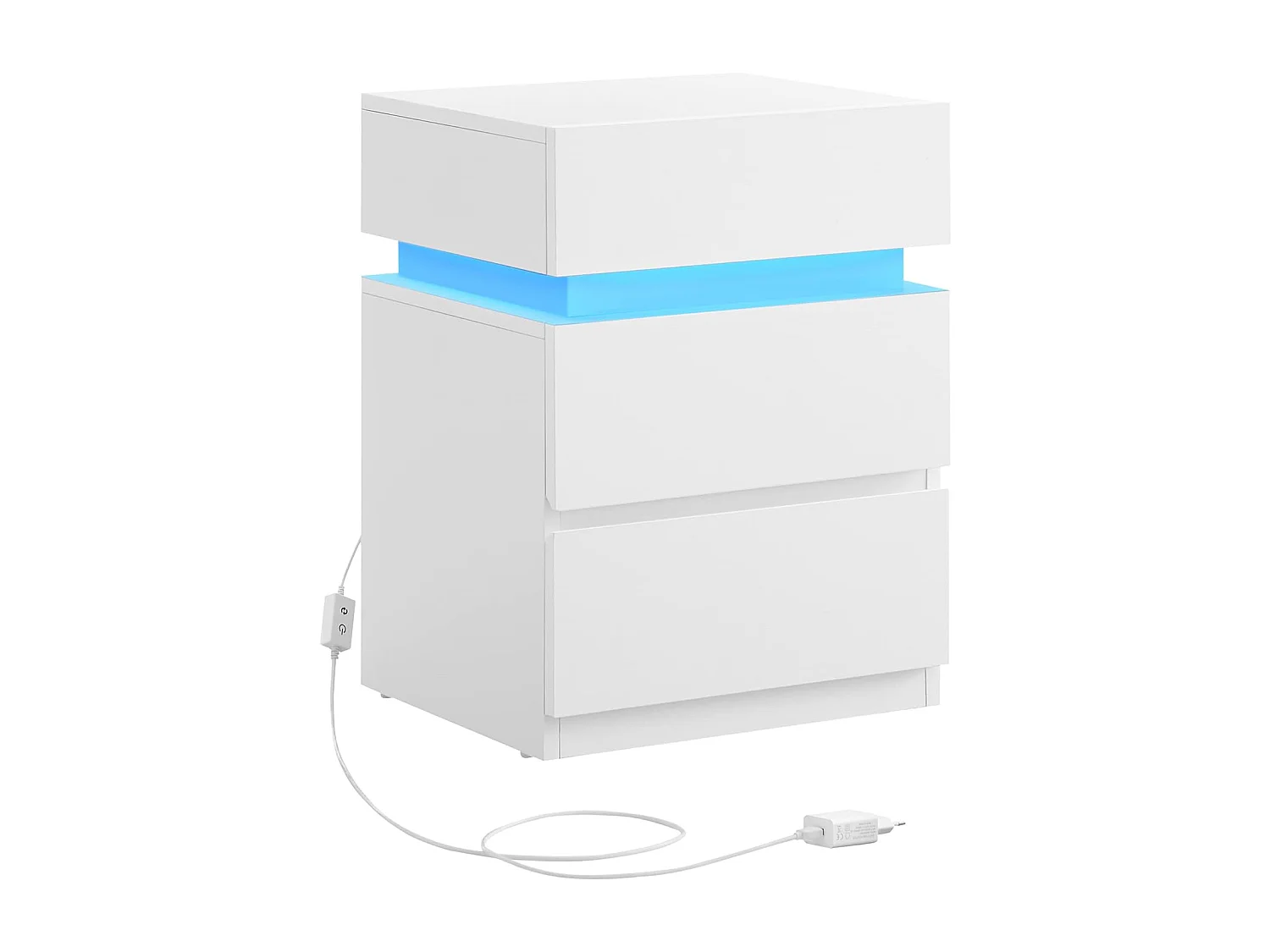 Nachttisch 35x40x55 cm weiß