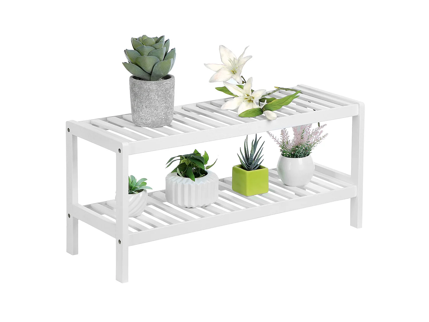 Schuhregal 70x26x33 cm weiß