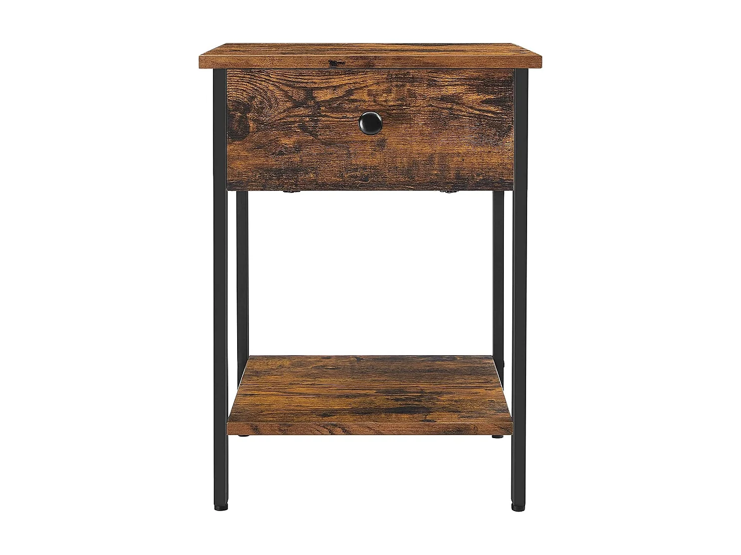 End Table 40x40x55 cm brown vasagle let55bx