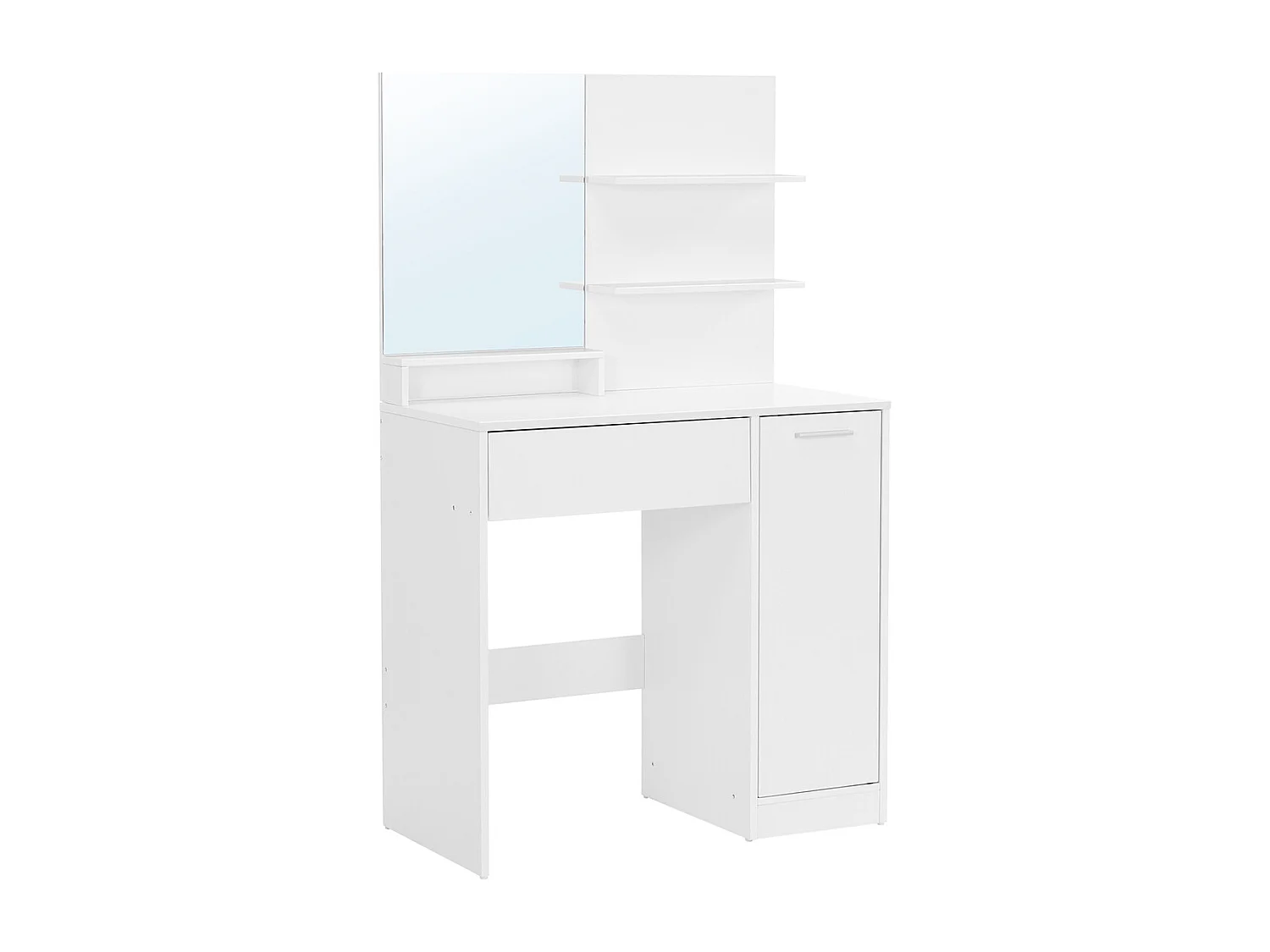 Coiffeuse 80x40x132 cm blanche