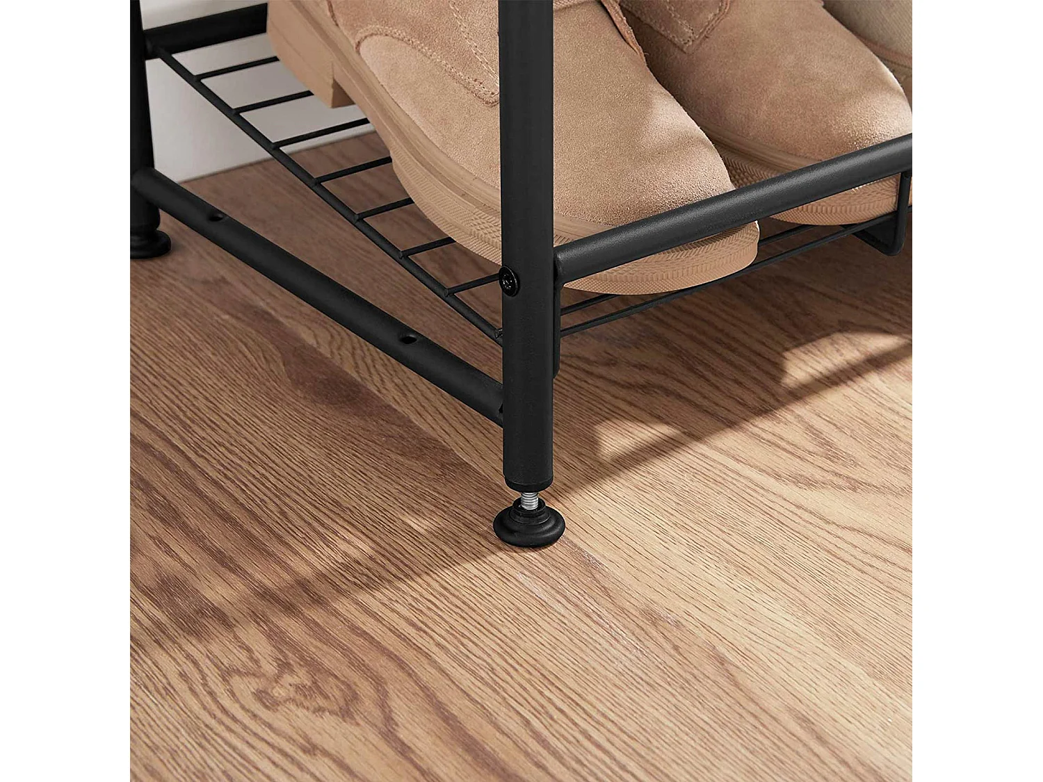 Étagère à chaussures noire 68,5x27,5x49,5 cm