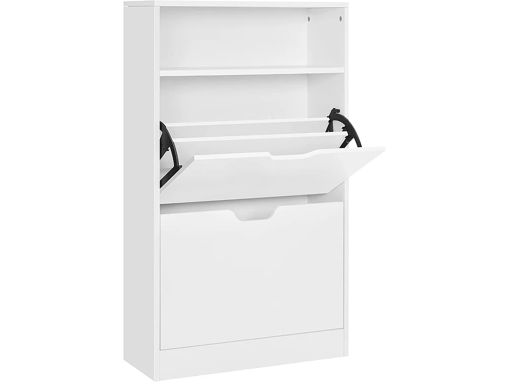 Schuhschrank 60x24x102 cm weiß