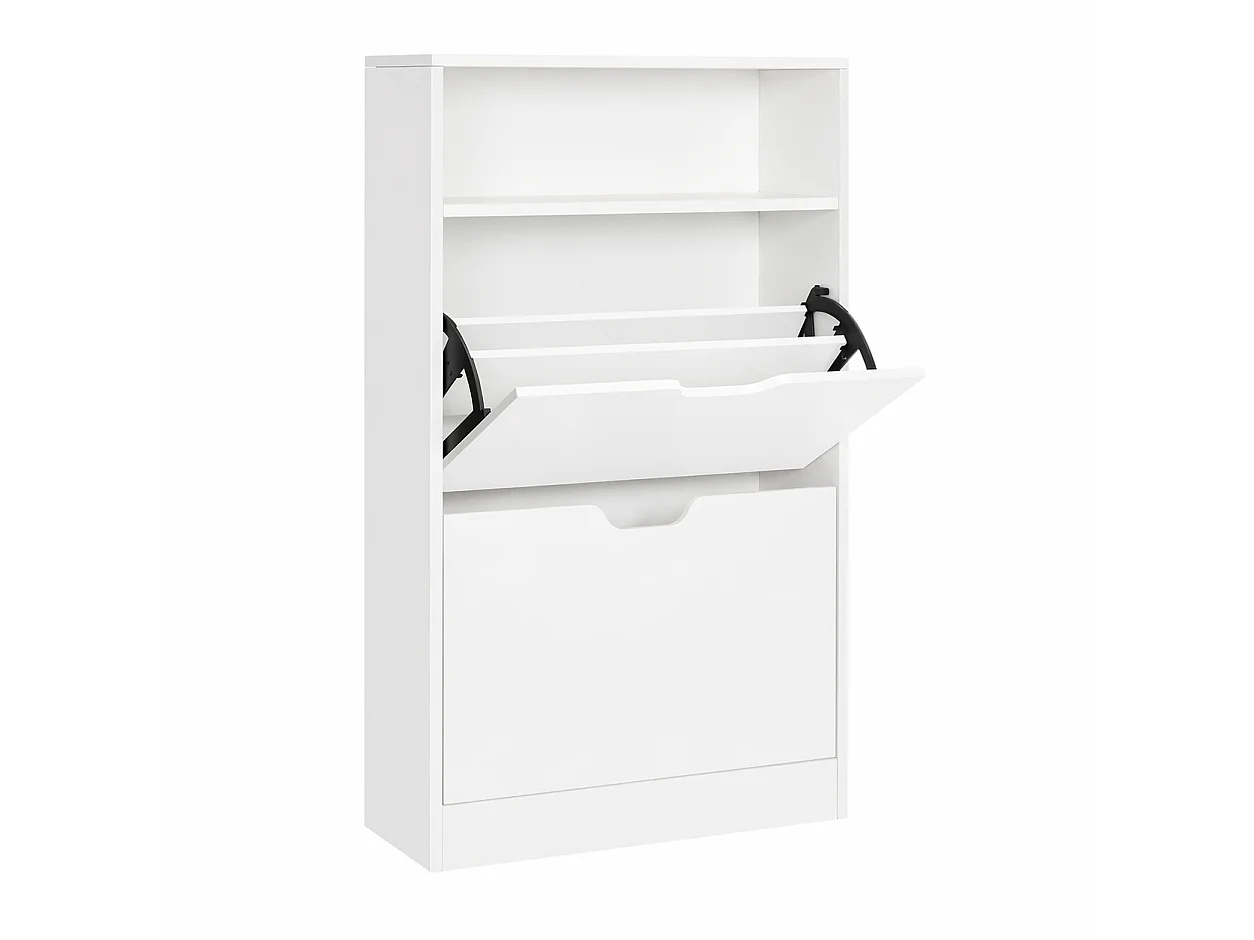 Schuhschrank 60x24x102 cm weiß