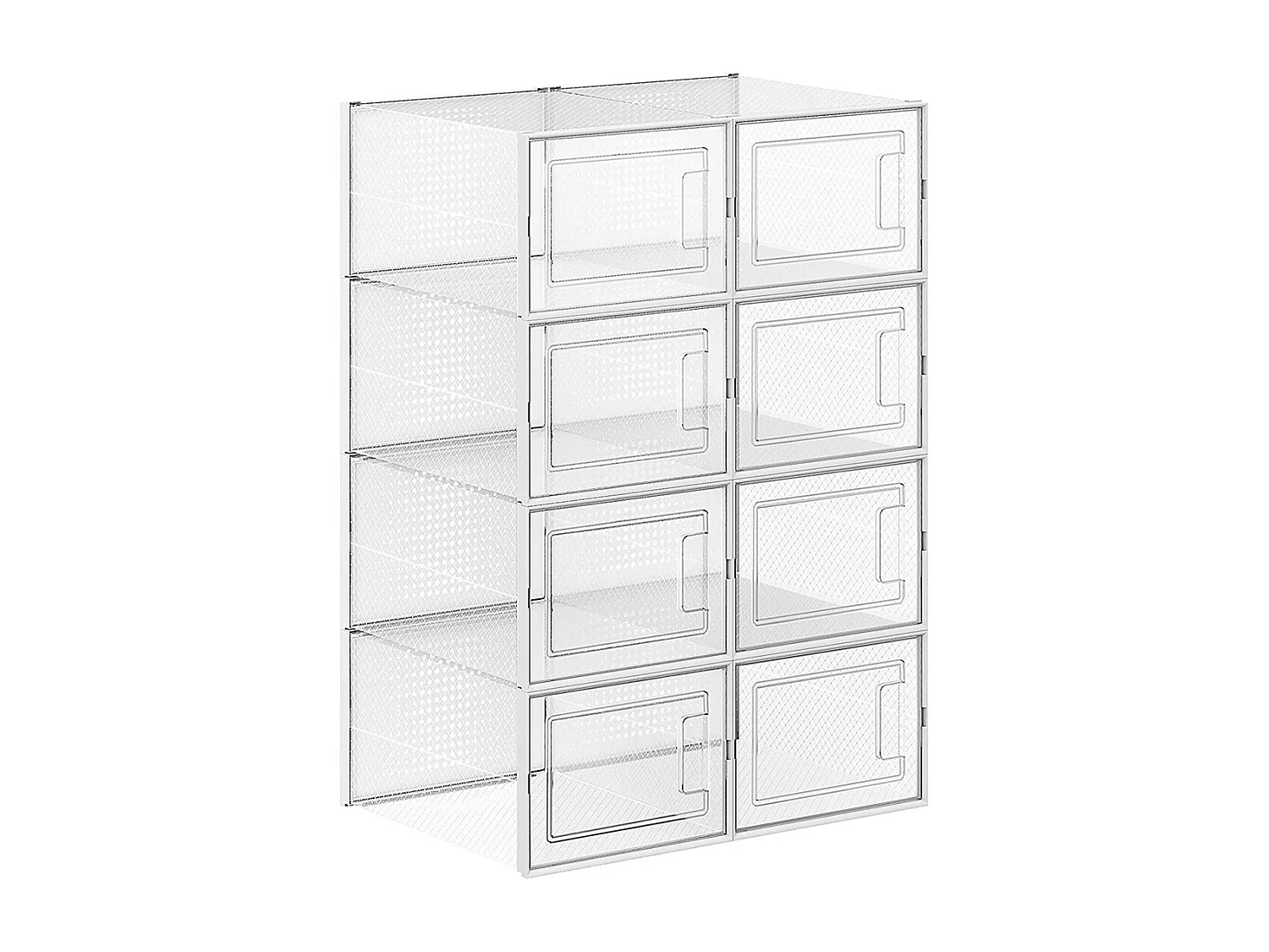 Plastik-Schuhbox 35x25x18,5 cm weiß