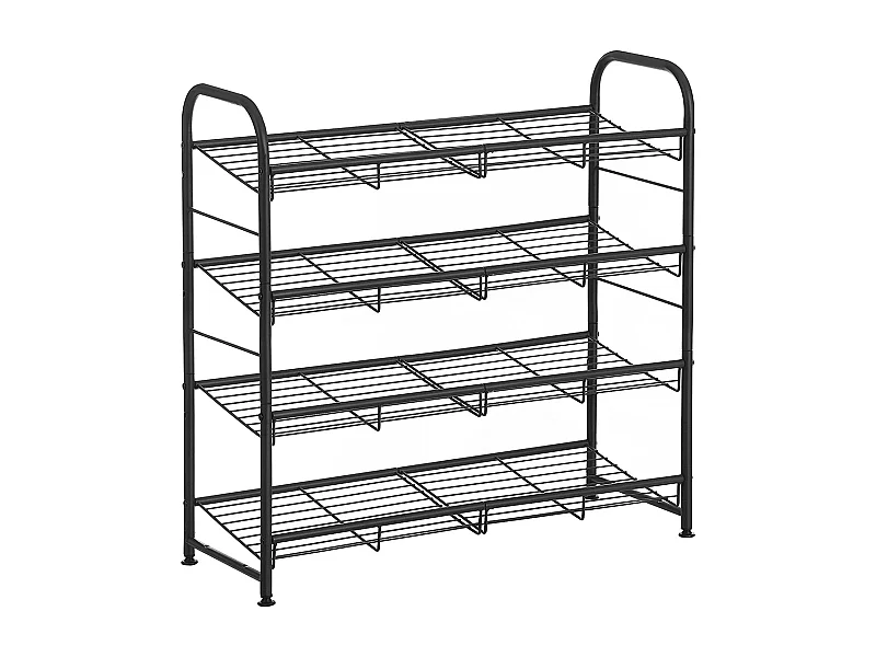 Meuble à chaussures 68,5x27,5x65 cm noir