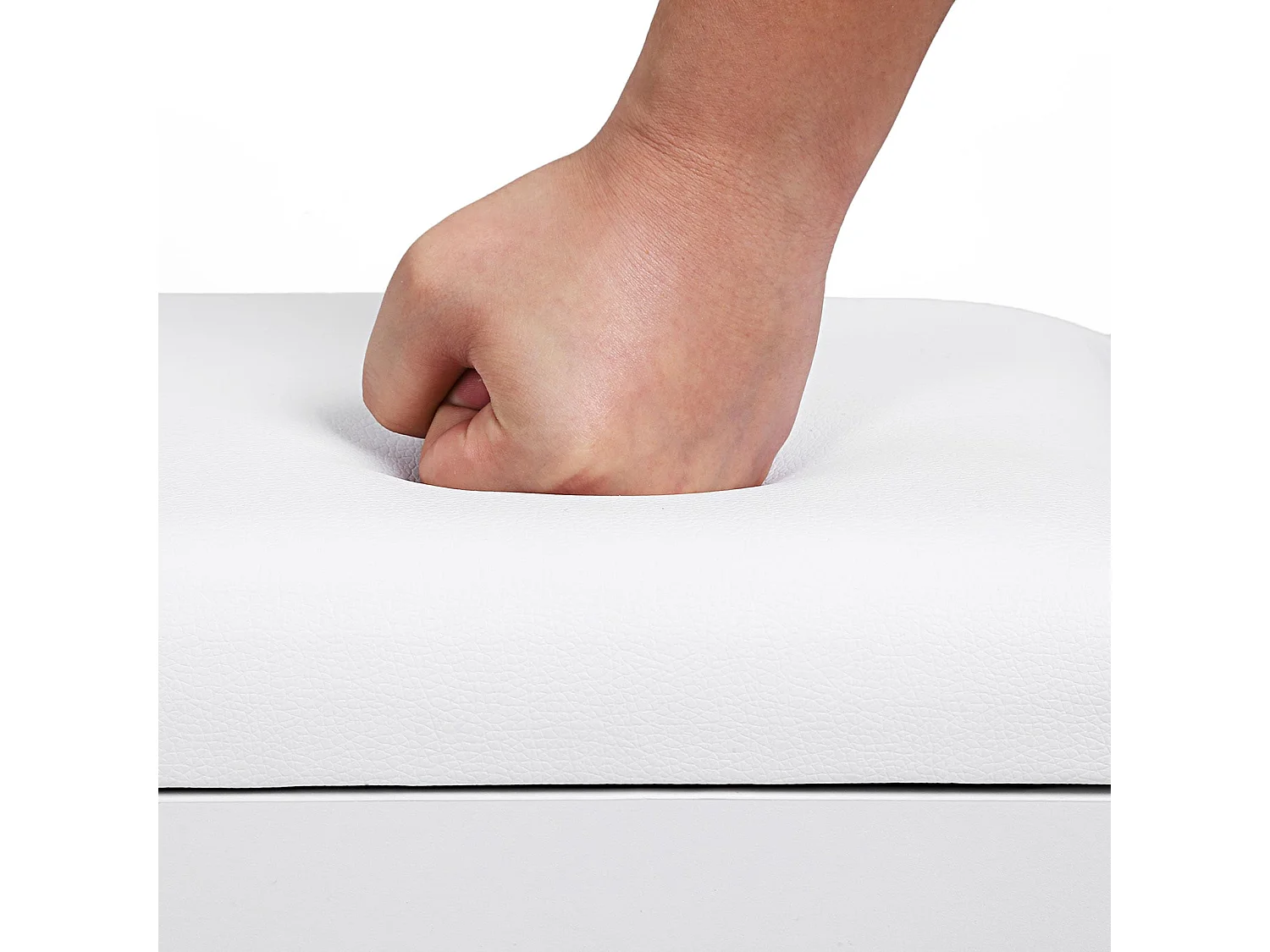 Banc à chaussures 60x44x30 cm blanc