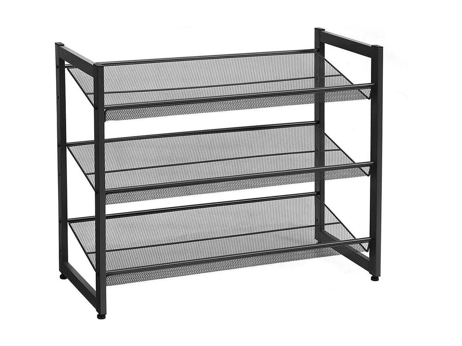 Schuhregal 74x30,5x61,5 cm schwarz