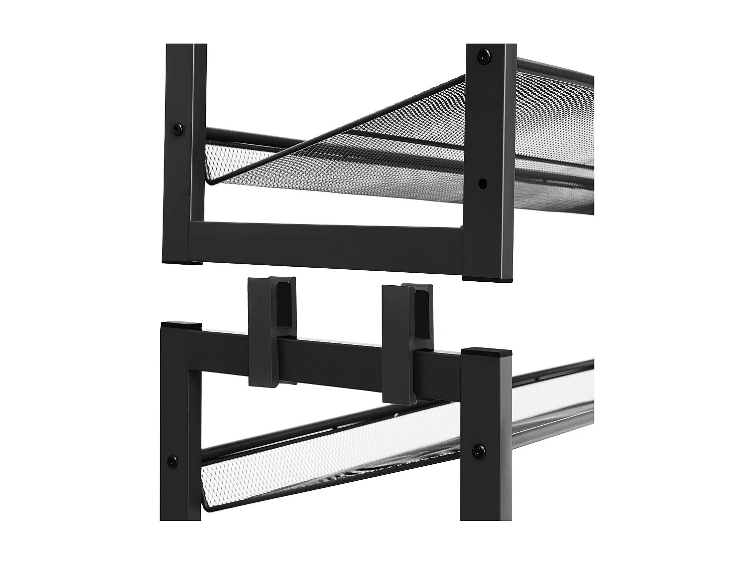 Schuhregal 92,3x30,5x163,4 cm schwarz