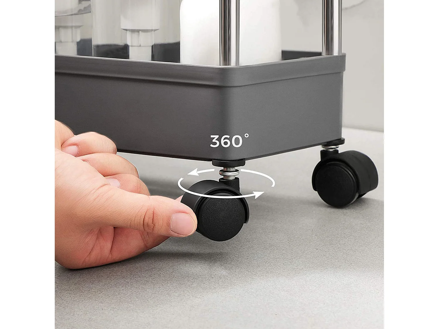 Aufbewahrungswagen 40x12,5x86 cm grau