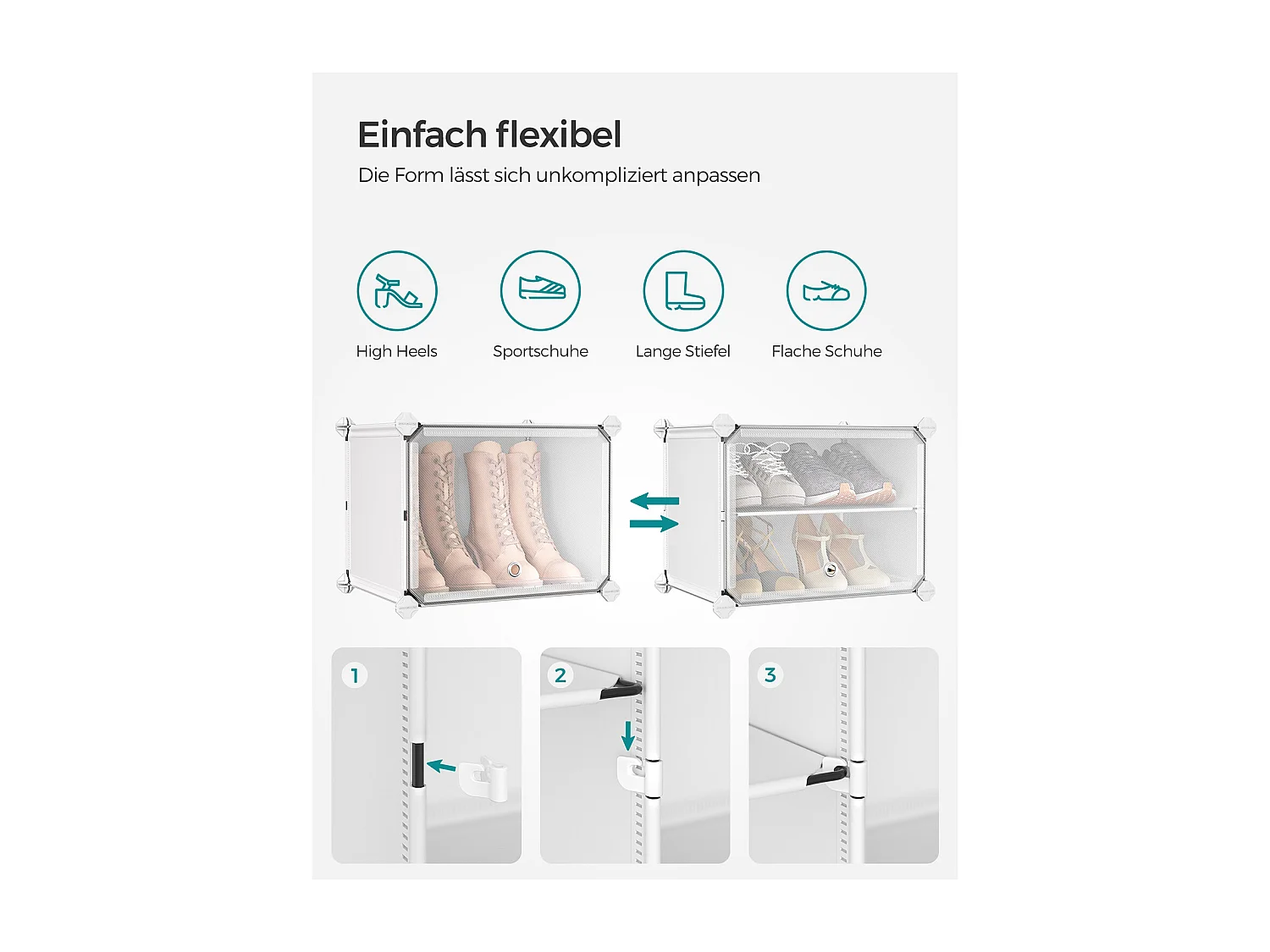 Schuhregal 82x32x92 cm weiß