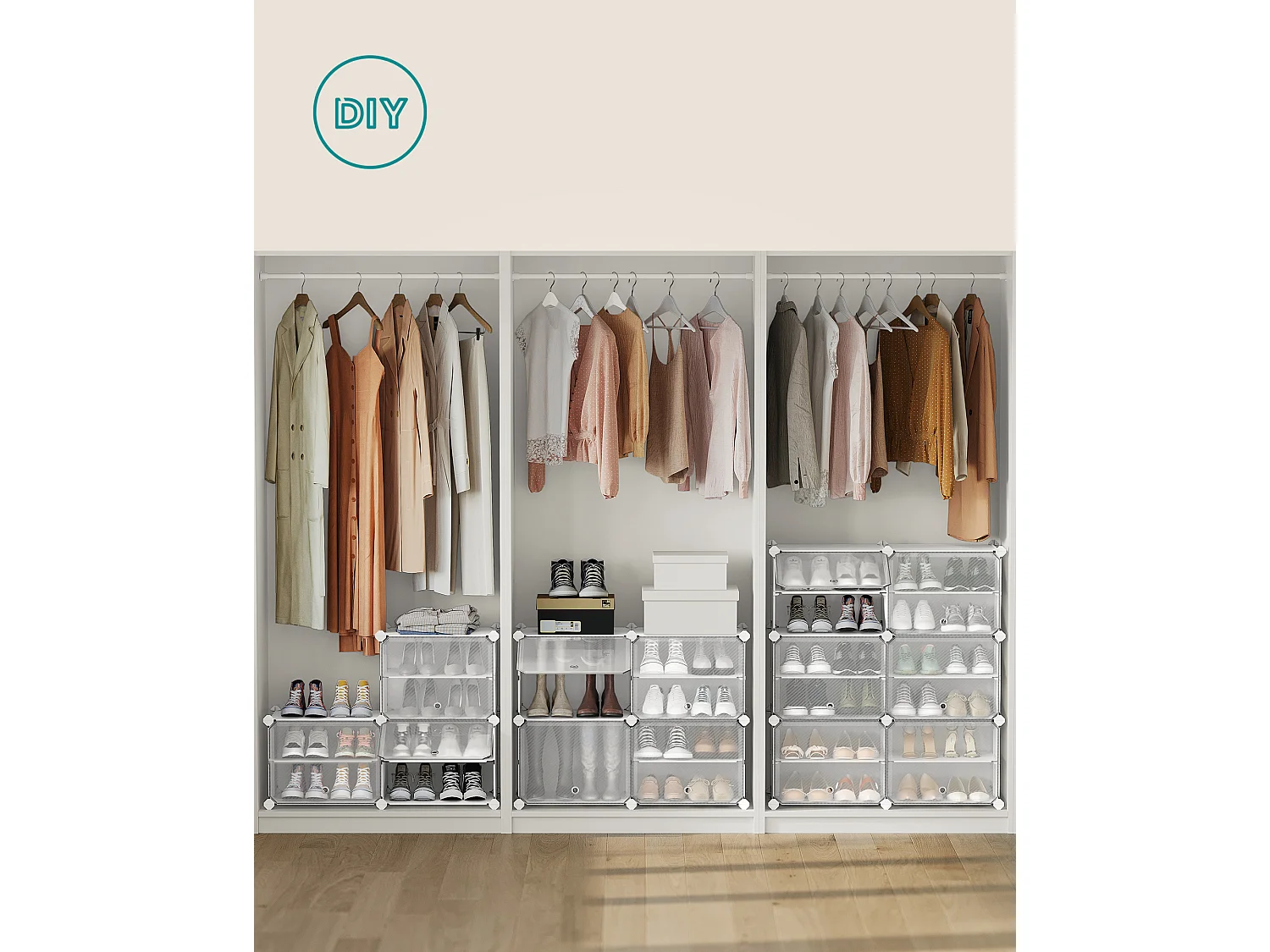 Schuhregal 82x32x92 cm weiß